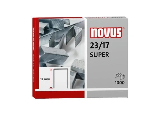 Novus 23/17 Super Staples - Pack of 1000